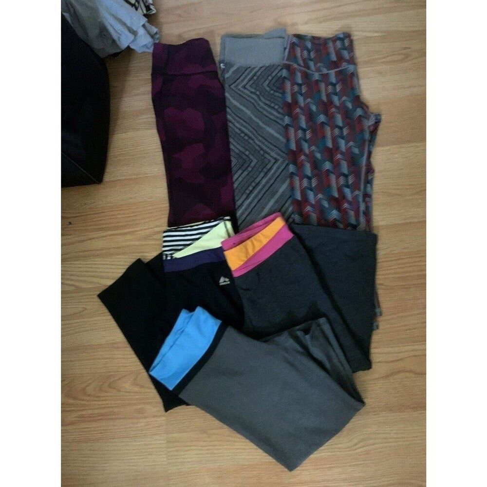 Bundle x 6 Womens Leggings Workout Fabletics Champion Small